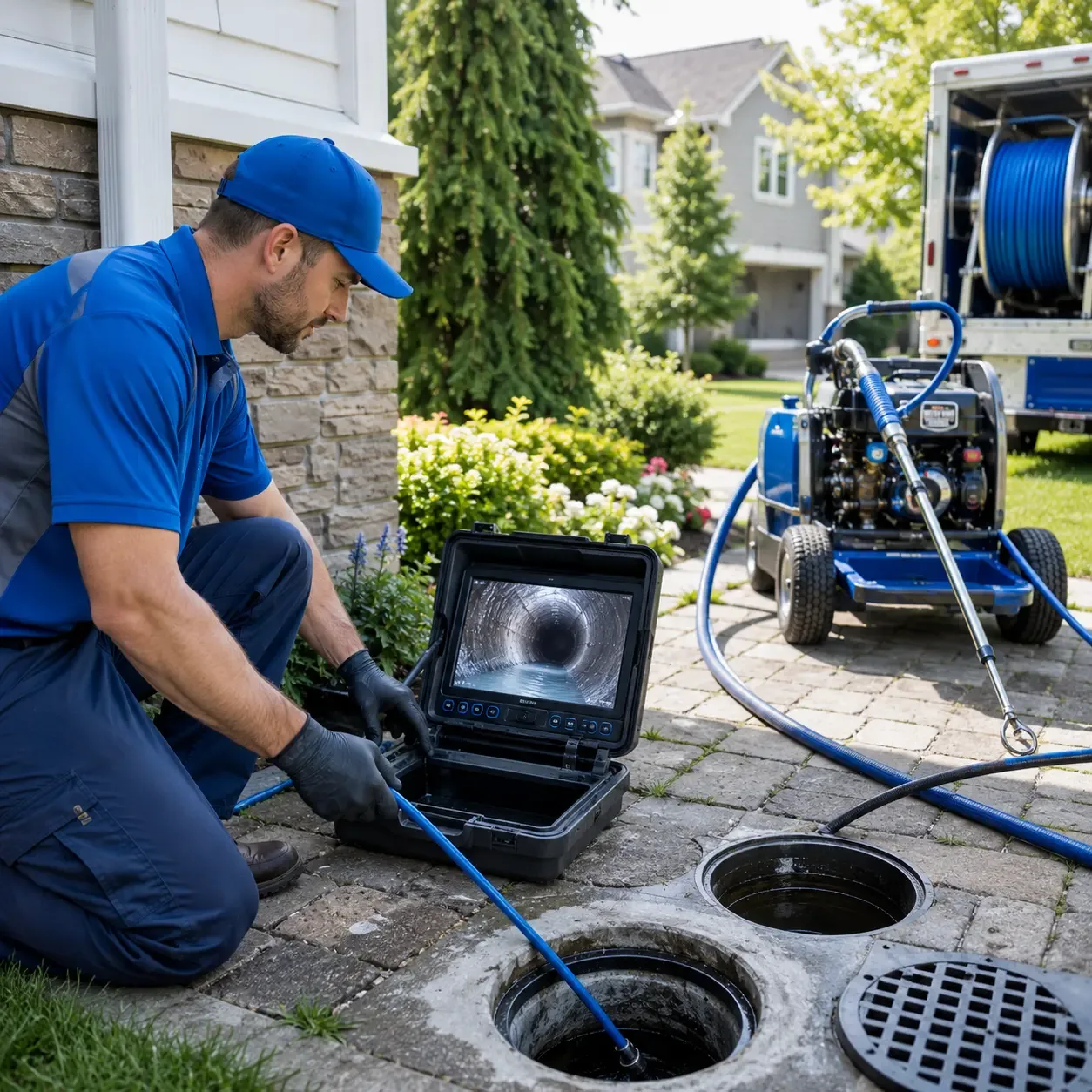 Outdoor drain cleaning professionals serving Marble City, OK