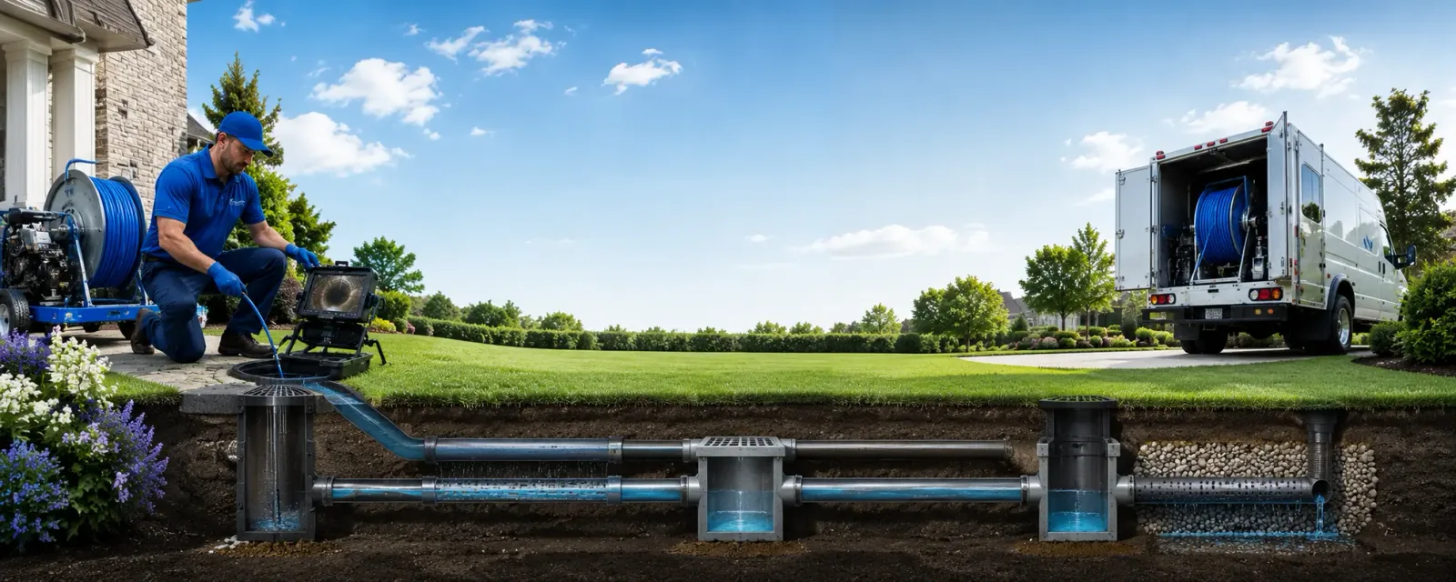 Outdoor drain cleaning information for Marble City, OK